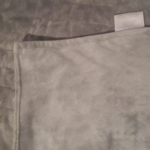 60x80in Gray Plush Duvet Cover for Weighted Blanket - Picture 2 of 3